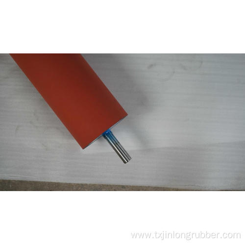 Rubber roller for stamping machine